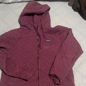 Patagonia Maroon Quilted Hoodie